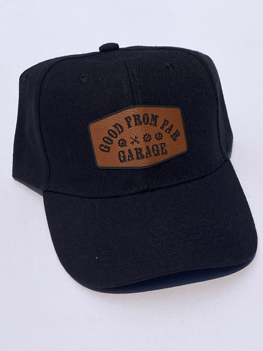 Ponytail Baseball Velcro Hat - Black