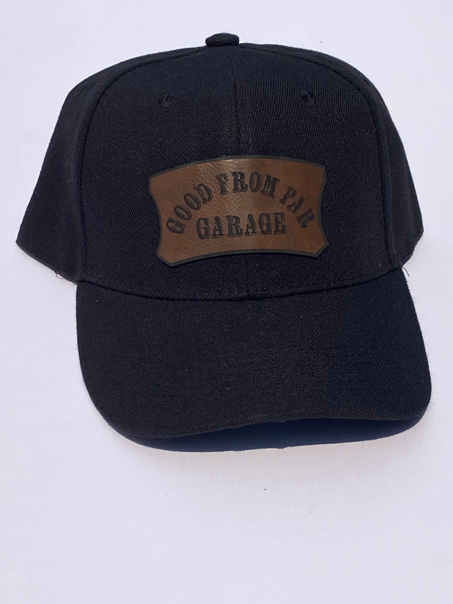 Ponytail Baseball Velcro Hat - Black