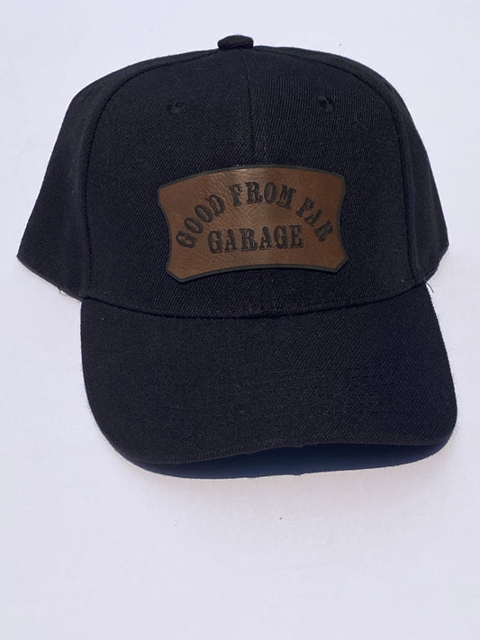 Ponytail Baseball Velcro Hat - Black