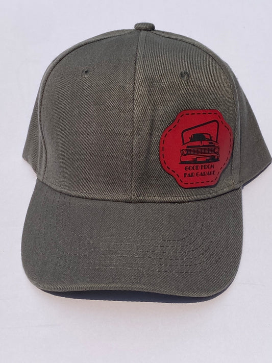 Baseball Hat Velcro - Gray