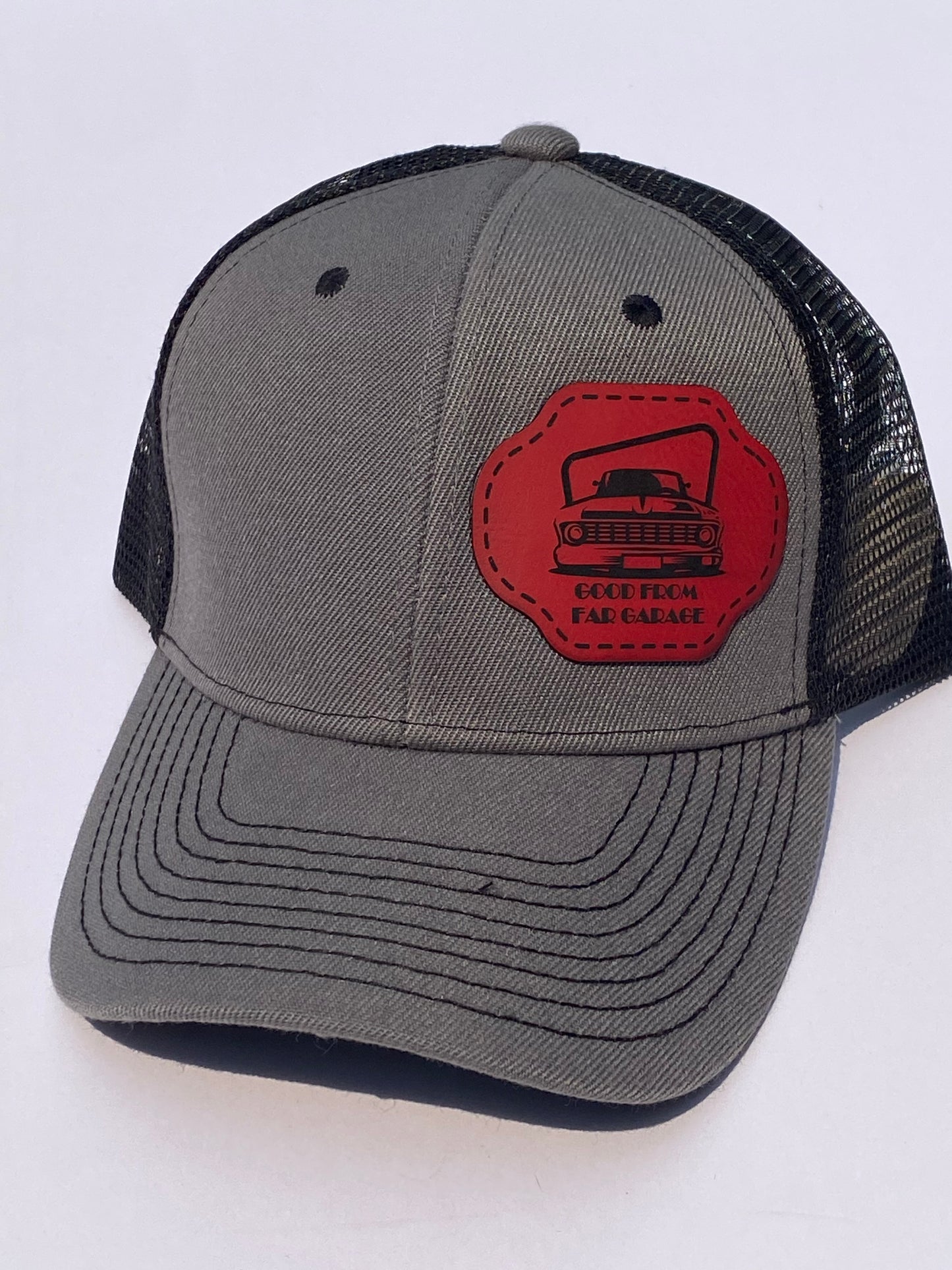 Mesh Snapback Trucker Hat - Dark gray/Black